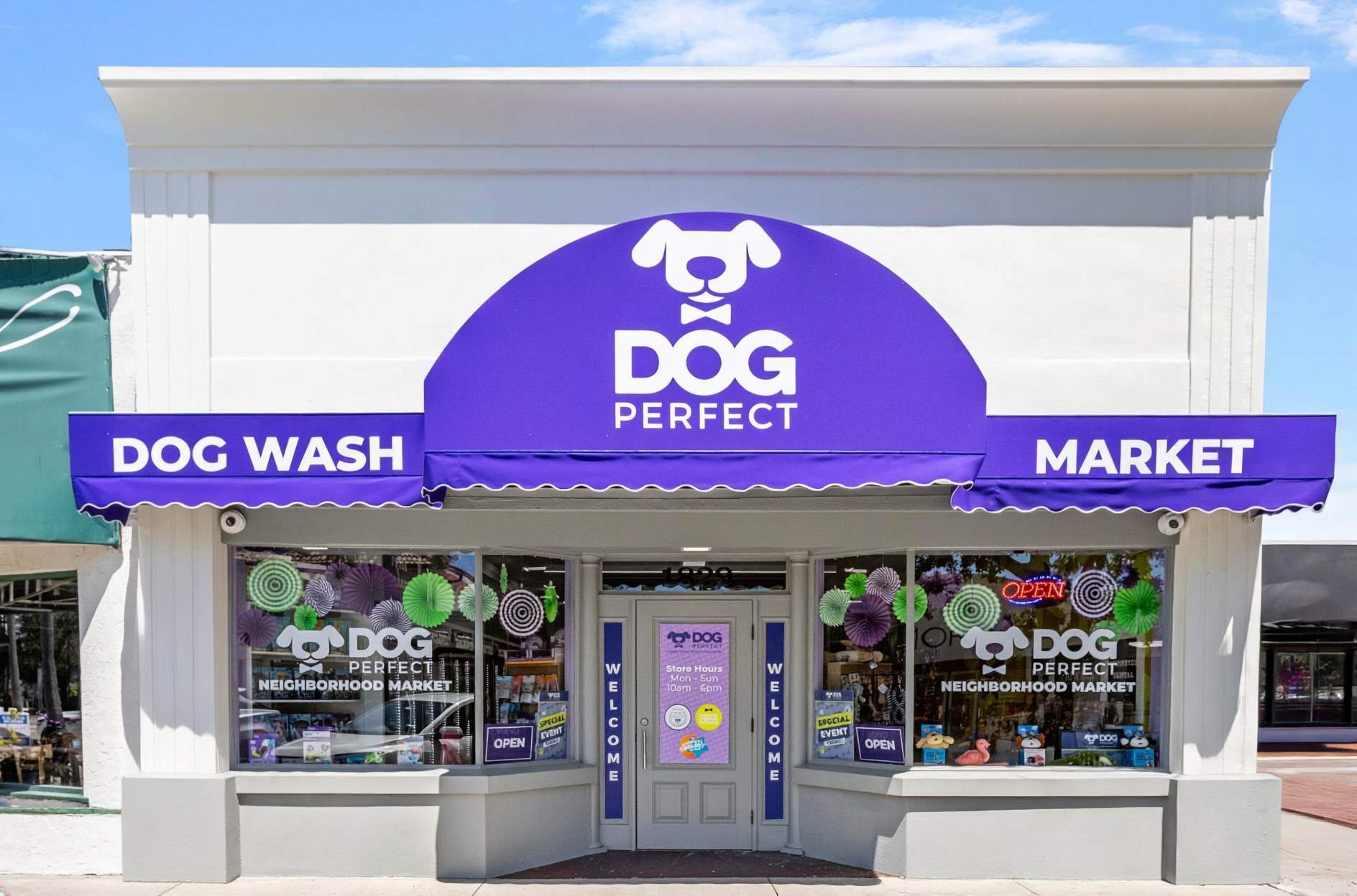 Service 7 Dog Perfect Retail Storefront