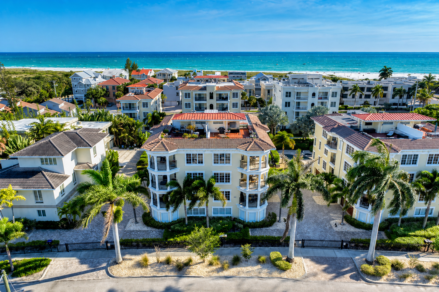 Siesta Key Beach Villas Condos Built by Holliday Group